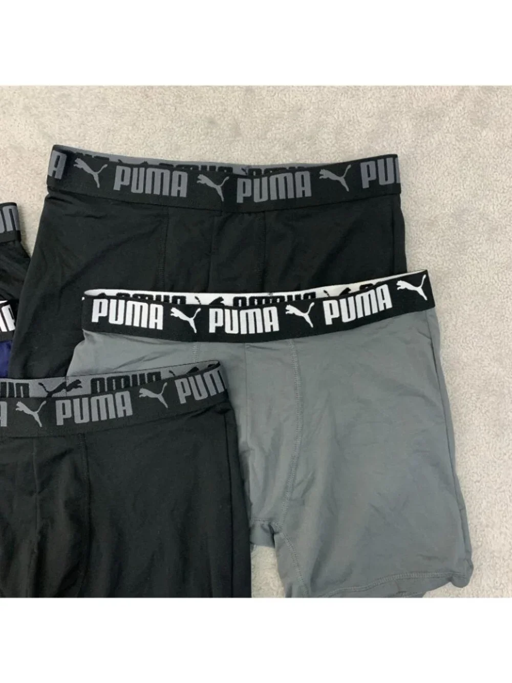 NWOT Puma Men's M Boxer Briefs 5-Pack  Stretch Waistband Underwear Multicolor